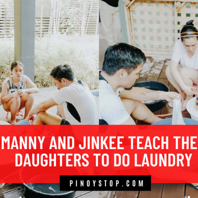 LOOK: Manny And Jinkee Teach Their Daughters To Do Laundry